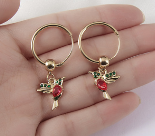 Rinhoo Hummingbird Necklace & Earings