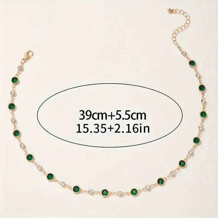 Emerald Green Pendant Necklace