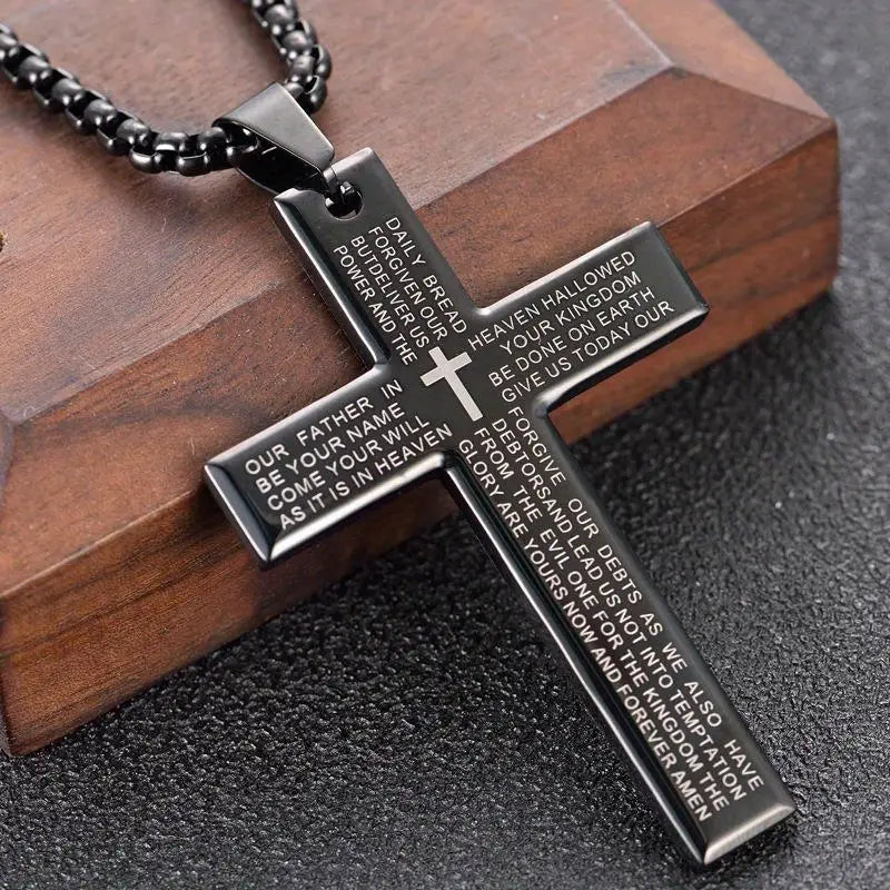 Unisex Trendy Cross Pendant Necklace