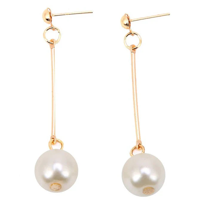 Luxury Dangling Earrings with Special Hand-Set Pearls