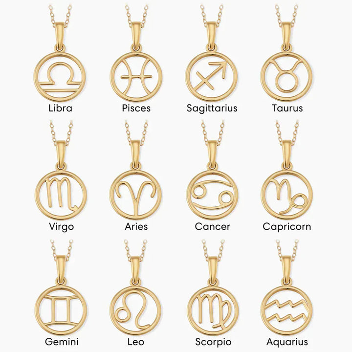Zodiac sign necklace