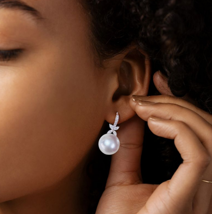 Marquise Cut Pearl Jewelry Set – Necklace & Earrings