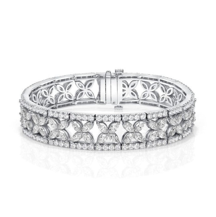 Marquise Cut White Sapphire Bracelet