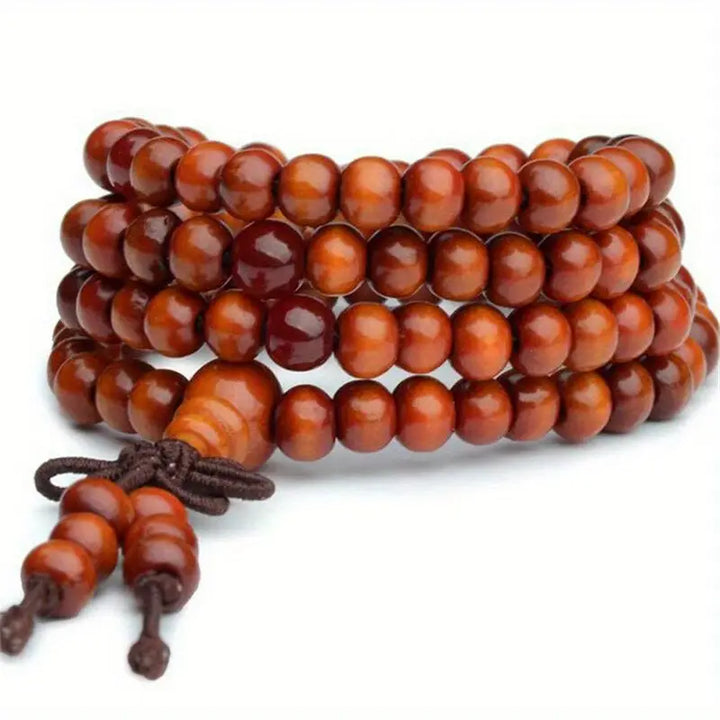 Luxurious Sandalwood Ebony 108 Bead Prayer Bracelet