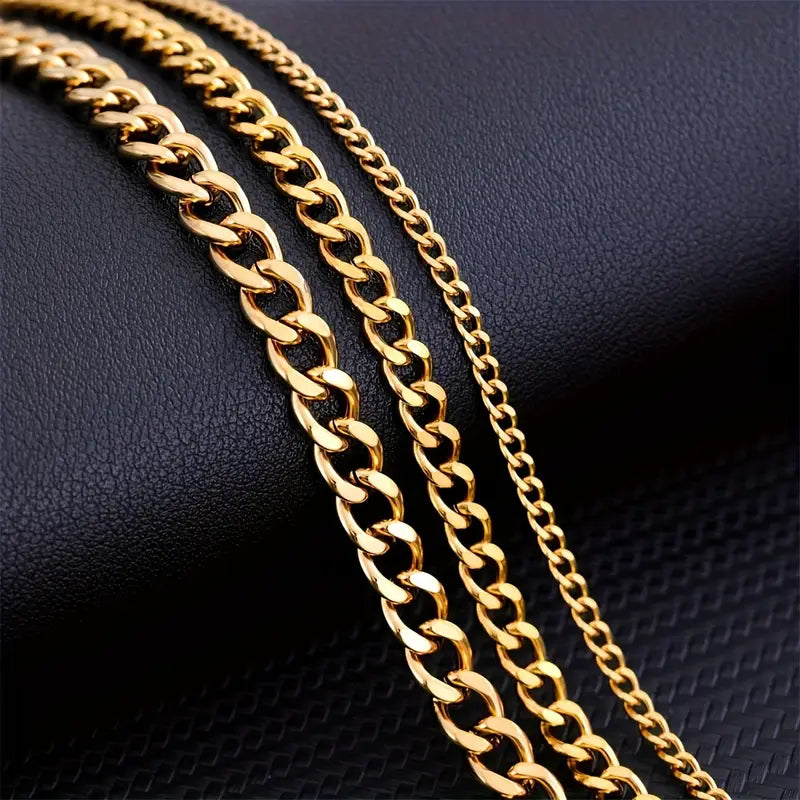 Minimalist Men's Cuban Chain Necklace