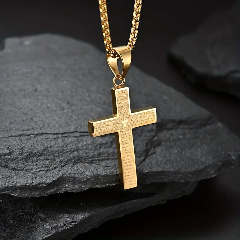 Gold Cross Pendant Necklace Exquisite Radiance