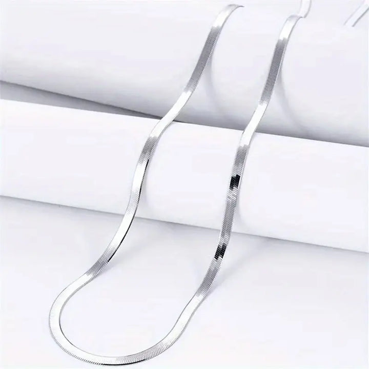 Stainless Steel 5mm Blade Cuban Chain Necklace
